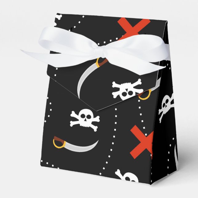 Pirate Treasure Map Game Cartoon Muster Geschenkschachtel (Vorderseite)