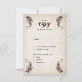 Pirate Treasure Wedding RSVP Karte