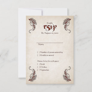 Pirate Treasure Wedding RSVP Karte