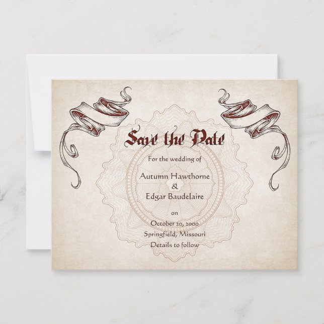 Pirate Treasure Wedding Save The Date (Vorderseite)