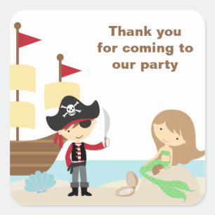 Pirate und Mermaid Stickers