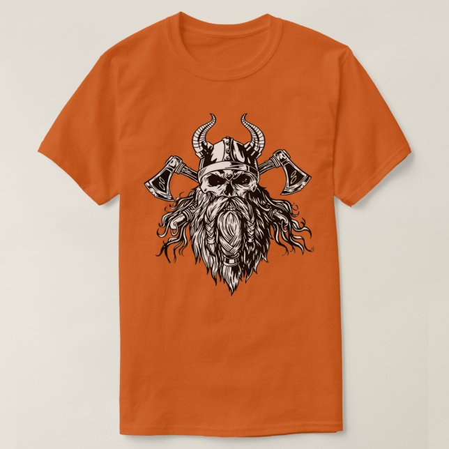 Pirate Viking skull Classic TShirt (Design vorne)