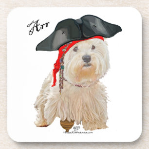Pirate Westie Untersetzer
