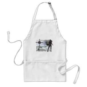 Pirate Woman with Rough Waters Designs Schürze