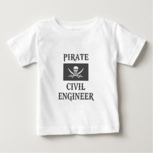 Pirate Zivil Engineer Baby T-shirt