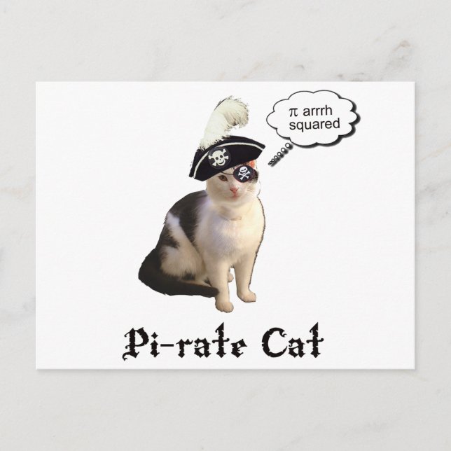 PiRateCat Postkarte (Vorderseite)