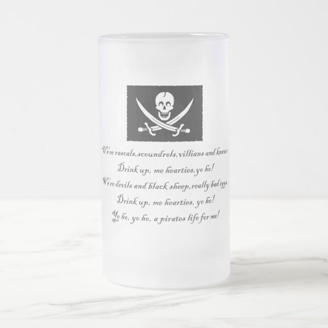 PirateLife, GlassMug Mattglas Bierglas (Mittel)