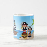 Piraten-Abenteuer-Klinge-Schatz-Tasse
