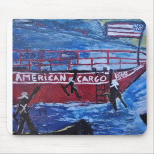 PIRATEN AMERIKANISCHE FRACHTGÜTER MOUSEPAD