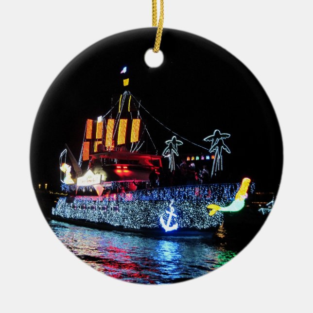 Piraten-Boots-Verzierung Keramik Ornament (Vorne)