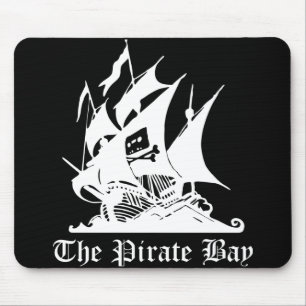 Piraten-Bucht-Mausunterlage - schwarze Version Mousepad