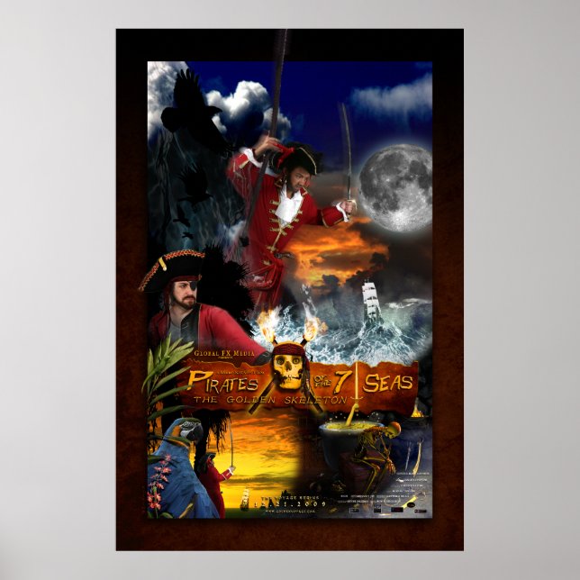 "Piraten der 7 Meere" Poster (Vorne)