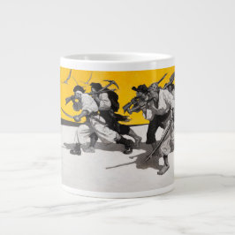Piraten, die nach begrabenem Schatz suchen Jumbo-Tasse