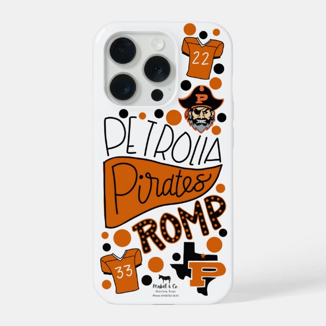 Piraten - Fall iPhone 15 Pro Hülle (Rückseite)