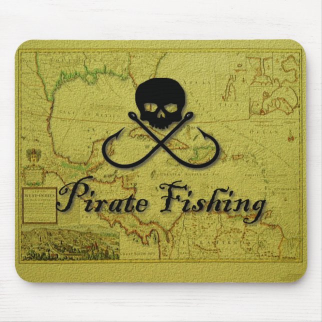 Piraten-Fischen-Mausunterlage Mousepad (Vorne)