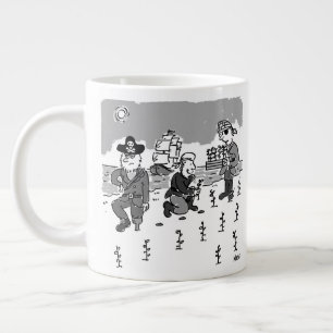 Piraten gärtnern mit einem Holzbein. Lustig Jumbo-Tasse