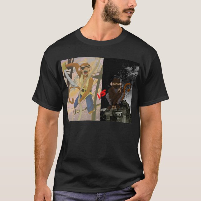 Piraten gegen Ninjas Shirt (Vorderseite)