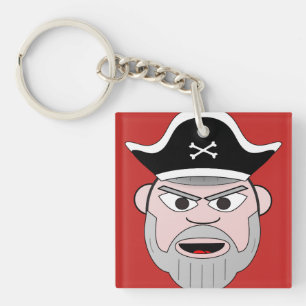 Piraten-Hauptkunst-Entwurf Schlüsselanhänger