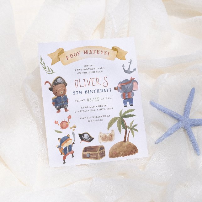 Piraten Haushalt Geburtstagspartei Einladung (Von Creator hochgeladen)