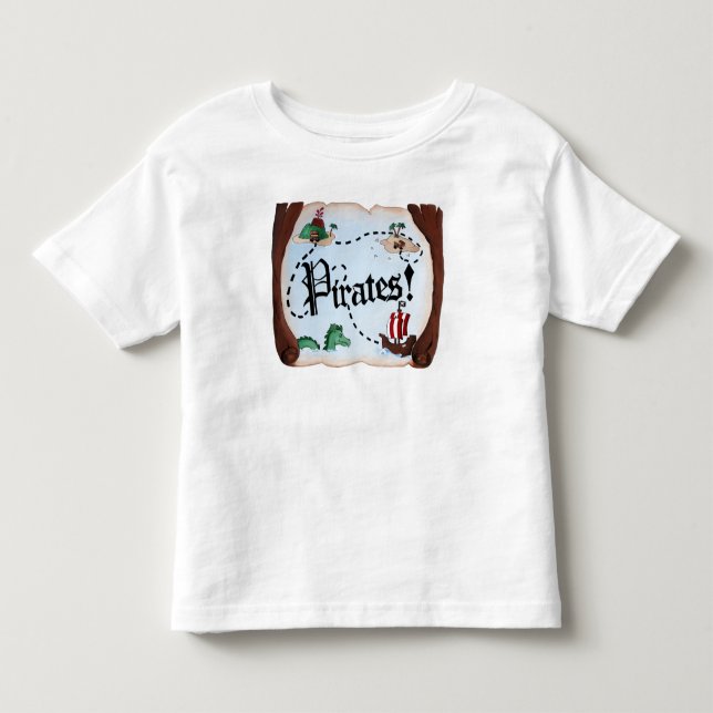 Piraten-Karte Kleinkind T-shirt (Vorderseite)