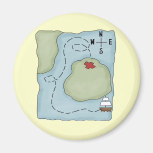 Piraten-Karte Magnet