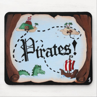 Piraten-Karte Mousepad