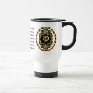 Piraten-Kasino 1 W/Monogram P gelesen über Entwur Reisebecher