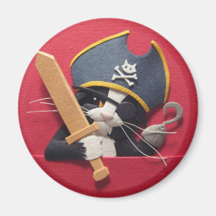 Piraten-Kätzchen-Magnet Magnet