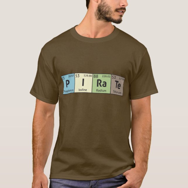 "Piraten" Komödienwissenschaft T-Shirt (Vorderseite)
