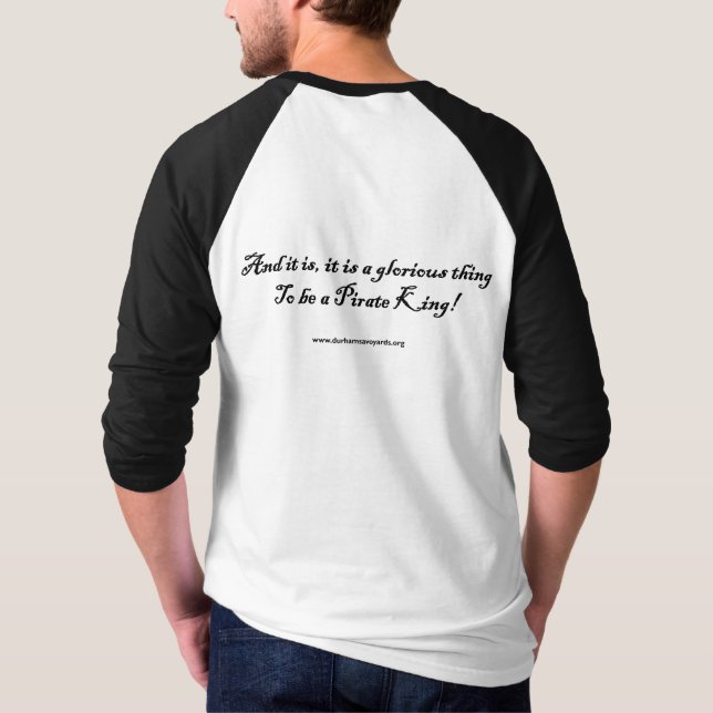 Piraten-König Design T-Shirt (Rückseite)