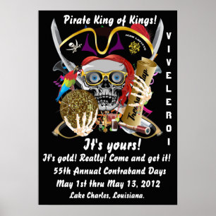 Piraten-König von Königen Lafitte Important View Poster