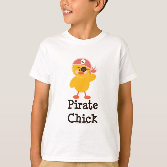 Piraten-Küken scherzt T-Shirt (Vorderseite)