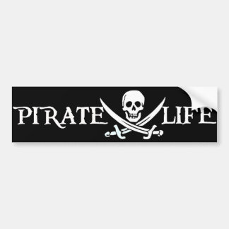 Piraten-Leben-Meer-Piraten Autoaufkleber