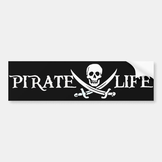 Piraten-Leben-Meer-Piraten Autoaufkleber (Vorne)