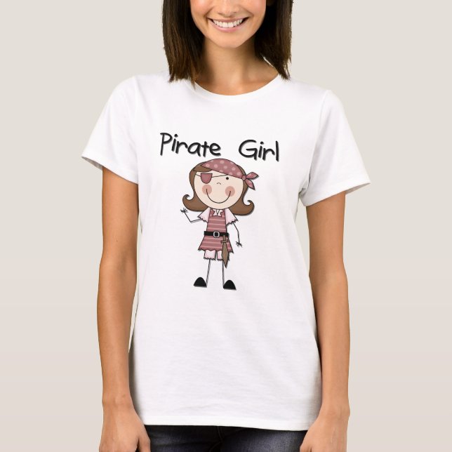 Piraten-Mädchen-T-Shirts und Geschenke T-Shirt (Vorderseite)