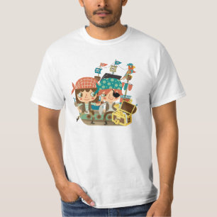 Piraten mit Schatz T-Shirt