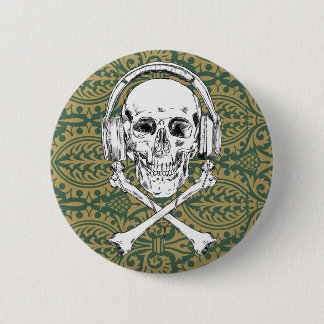 Piraten-Muster Button