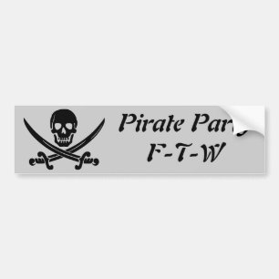 Piraten-Party - FTW Autoaufkleber