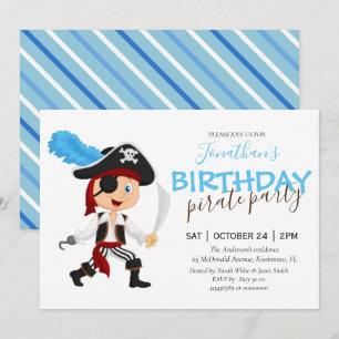 Piraten-Party-Junge zum Geburtstag Ankündigung