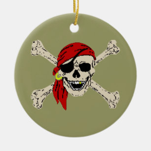 Piraten-Piratenflagge Keramik Ornament