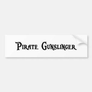 Piraten-Pistolenheld-Autoaufkleber Autoaufkleber