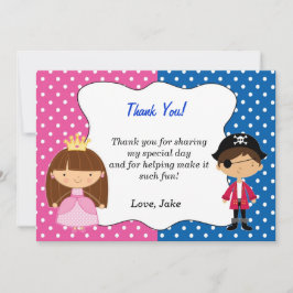 Piraten-Prinzessin Thank You Card - Junge Dankeskarte