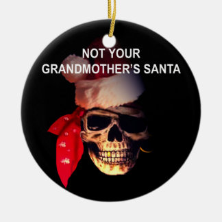 Piraten-Sankt-Weihnachtsverzierung Keramikornament