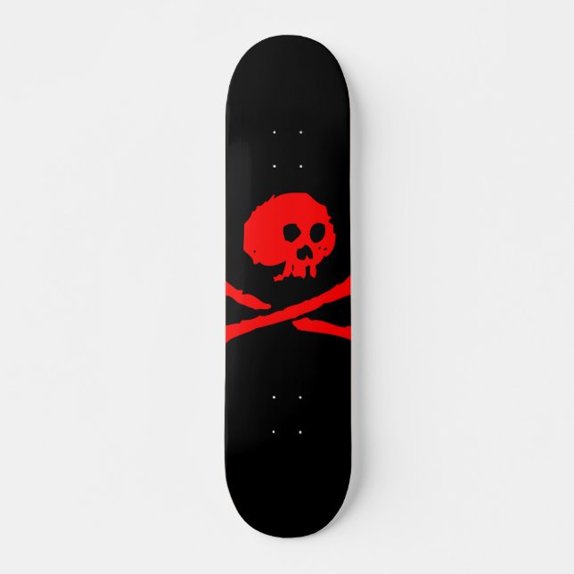 Piraten-Schädel-Skateboard Skateboard (Vorne)