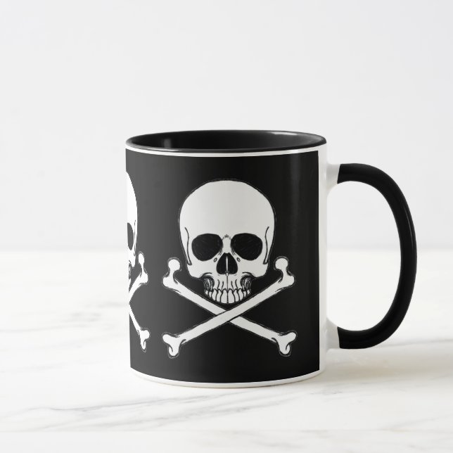 Piraten-Schädel-Tasse Tasse (Rechts)