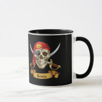 Piraten-Schädel und Schwerter