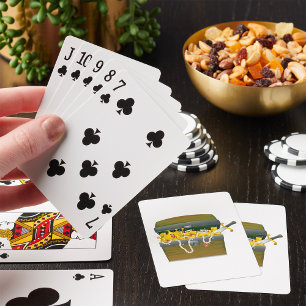 Piraten-Schatzkiste mit Juwelen und Schwert Spielkarten