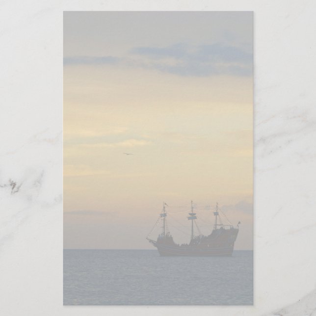 Piraten-Schiff Briefpapier (Vorderseite)