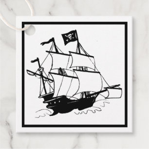 Piraten Schiff Geschenkanhänger