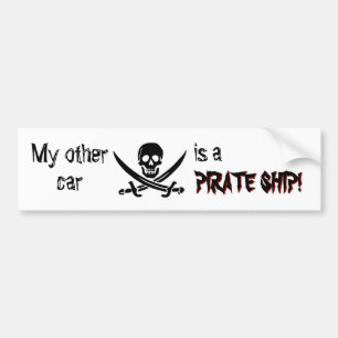 Piraten-Schiffs-Autoaufkleber Autoaufkleber